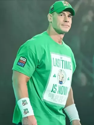 Monday Night RAW 2025 John Cena Green Boston T-Shirt