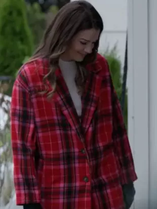Merry Christmas Ted Cooper Hope Miller Red Plaid Coat