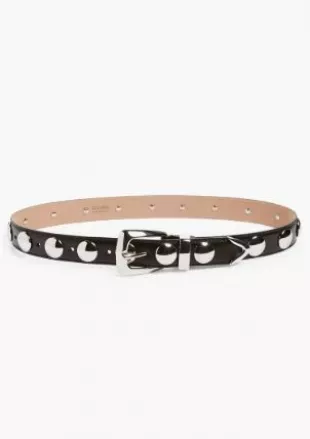 Benny Stud Patent Leather Belt