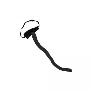 25" Adjustable Furry Black Cat Tail Costume