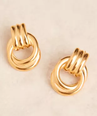 Statement Doorknocker Stud Earrings