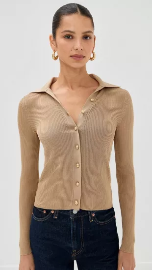 Nealie Ribbed Polo Nealie Ribbed Polo