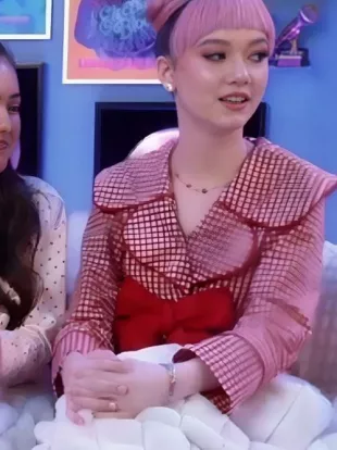 Electric Bloom 2025 Ruby Marino Gingham Pajamas