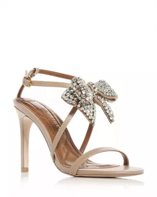 Bromley Crystal Bow High Heel Sandals