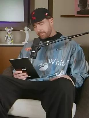 Travis Kelce New Heights Podcast Printed Jersey