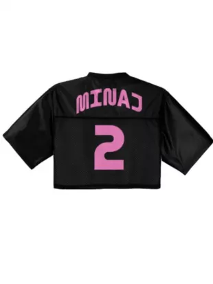Nicki Minaj Black Cropped Jersey