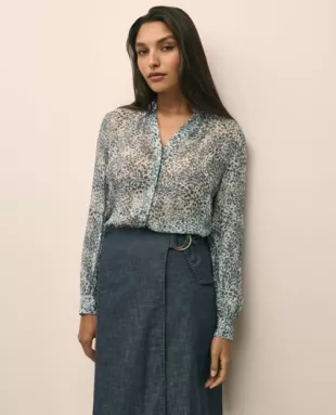 Chiffon Watercolor Blouse