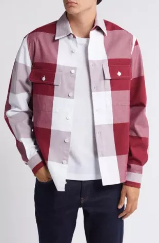 Boss Owen Plaid Shirt Jacket