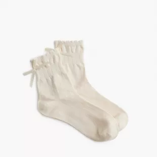 Ribbon Bow Boot Socks