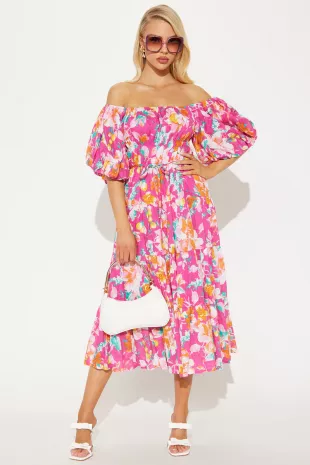 Magnolia Tiered Midi Dress