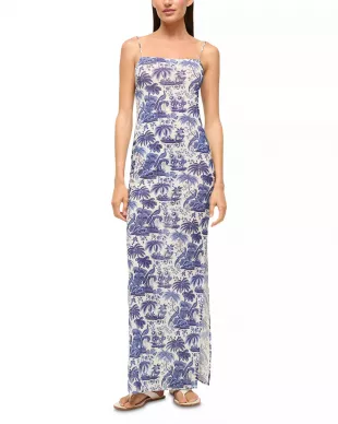 Hastings Coverup Dress Blue Toile