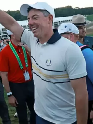 Rory McIlroy 2025 Ryder Cup Polo T-Shirt