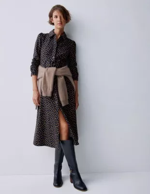 Anita Long Sleeve Shirt Dress