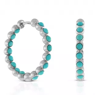 Turquoise Hoop Earrings
