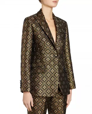 Jacquard Bblazer Mit Medaillons