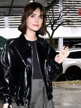 Emilia Jones New York City Leather Jacket