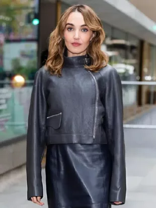 Chloe Fineman NYC Leather Jacket