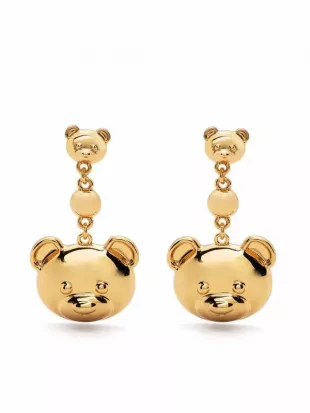 Teddy Bear Hanging Earrings