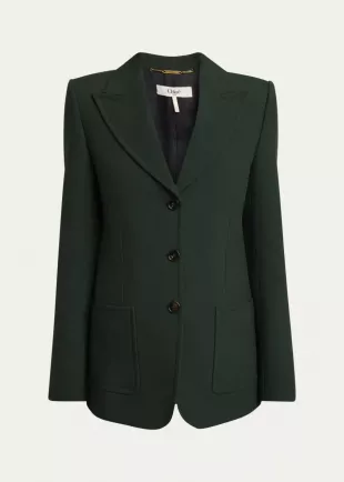 Single Breasted Wool Jacket