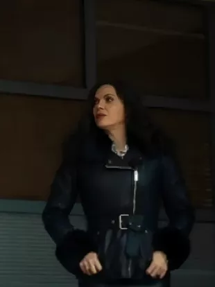 The Rainmaker 2025 Lana Parrilla Belted Leather Jacket