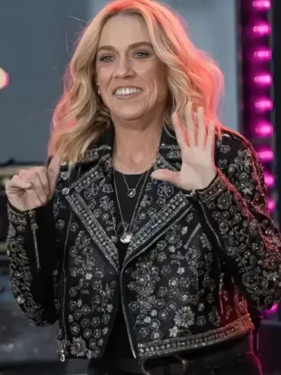 Sheryl Crow NBC Today 2025 Black Floral Jacket
