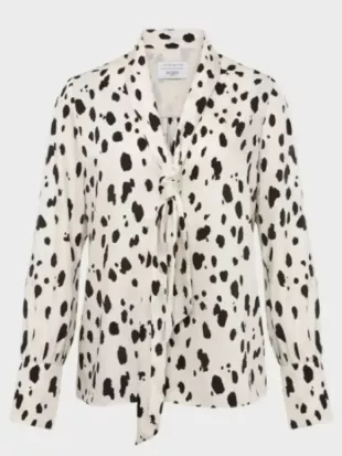 Elsbeth S03 Carrie Preston Dalmatian Print Blouse