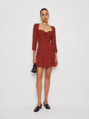 Red Sustainable Remi Short Dress