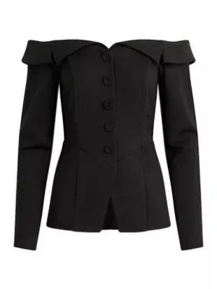 The Irina Off The Shoulder Jacket