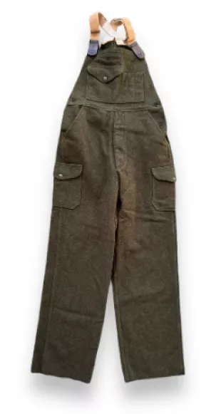 Vintage Filson Forest Green Wool Bibs W34