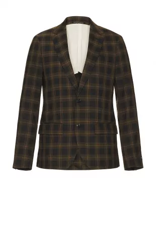 Single Breasted Check Blazer