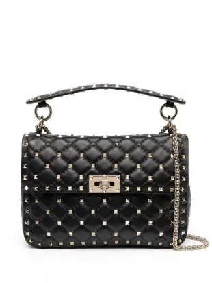 Medium Rockstud Spike Shoulder Bag