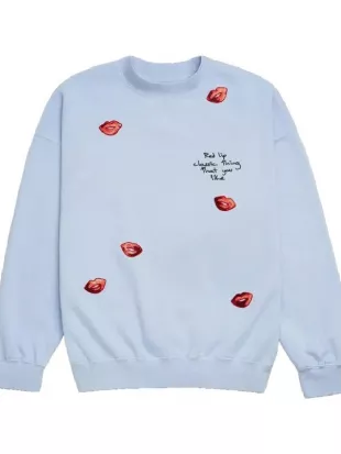 Taylor Swift Sequin Red Lip Classic Thing That You Like Sweatshirt
