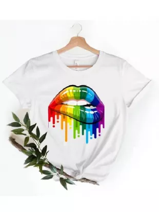 The Real Housewives of Potomac Wendy Osefo Lips Graphic Top