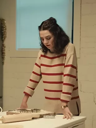 Minding Your Business Clarissa Cozzoni Red Striped Sweater