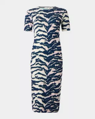 Venice Long Cardigan Dress In Palace Tiger Printed