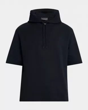 Jersey Modal Oversized Short-Sleeve Hoodie
