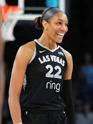 A’ja Wilson WNBA Las Vegas Aces Black Authentic Jersey