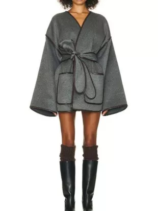 All’s Fair Naomi Watts Grey Blanket Coat