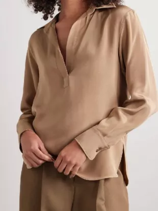 Alls Fair S01 Naomi Watts Beige Collared Blouse