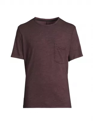 Washed Classic Flame T-Shirt in Deep Plum