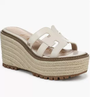 Laine Platform Wedge Sandal in Modern Ivory