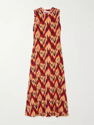 Orla Printed Stretch-jersey Midi Dress