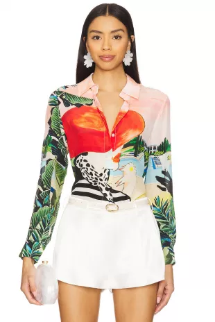 Willa Shirt in Palm Beach