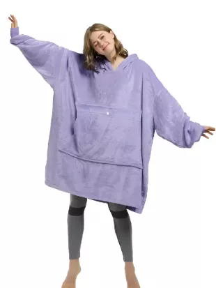 Baylen Out Loud Baylen Dupree Purple Blanket Hoodie