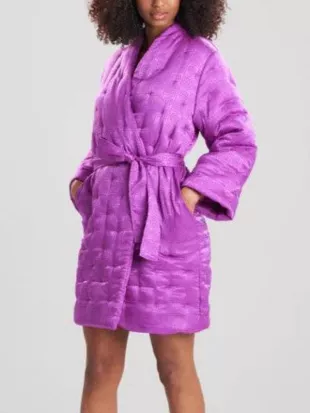 Loot Season 03 Maya Rudolph Purple Quilted Robe