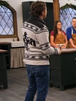 Gingerbread Land Oliver Hudson Hooded Cardigan