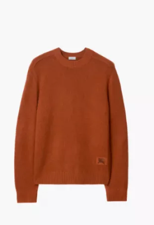Cashmere Sweater in Ginger Orange