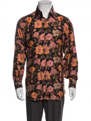 Floral Print Long Sleeve Shirt w/ Tags