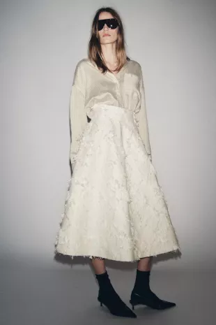 Structured Midi Skirt