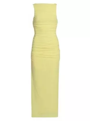 Whitney Ruched Sleeveless Midi-Dress